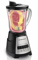 Hamilton Beach Power Elite Multi-Function Blender with Mess Free 40 oz.  Glass Jar, 700 Watts, Black, 58148 