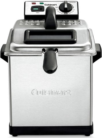  Front view of the CDF-170 Deep Fryer with lid put on  