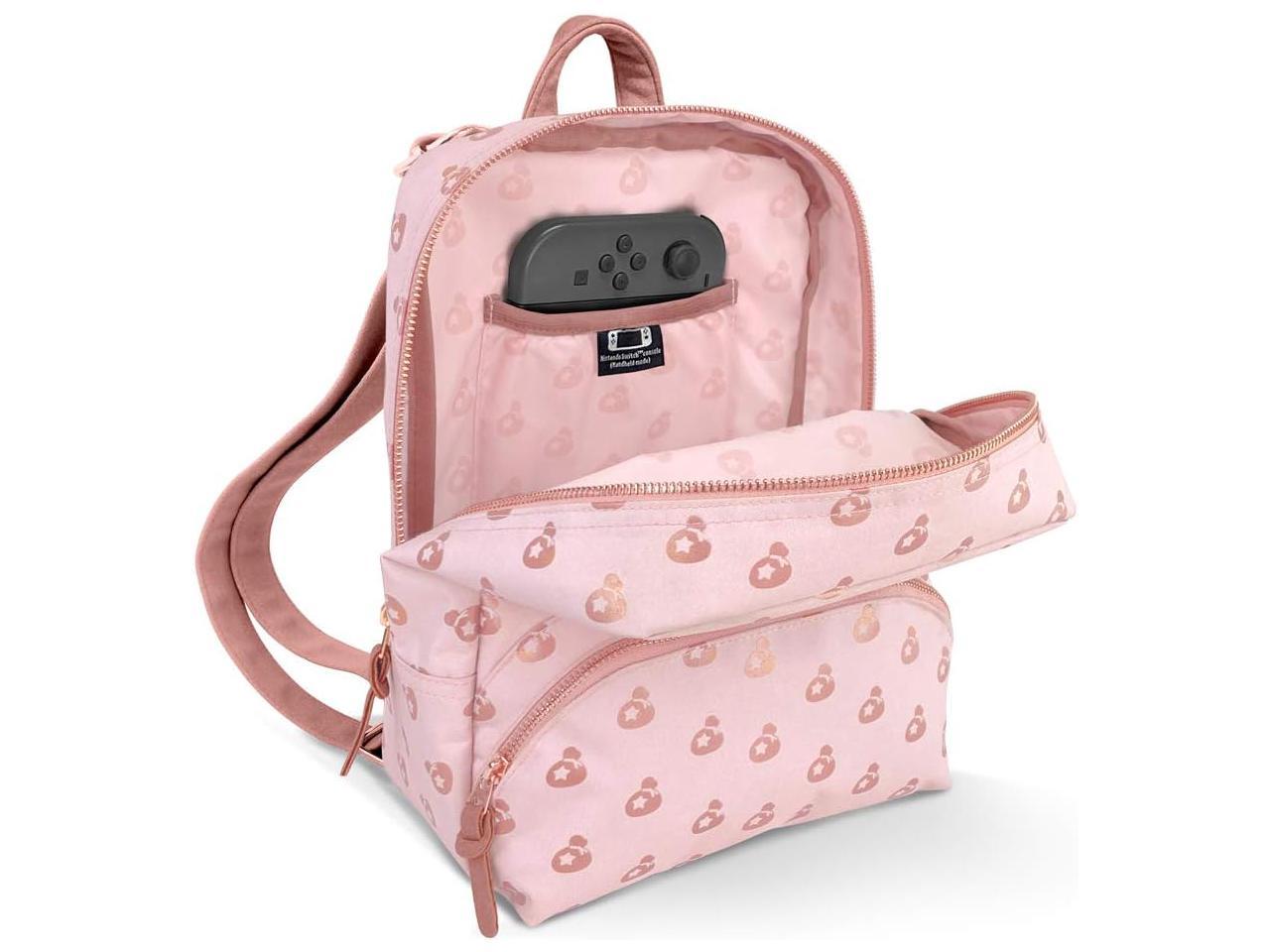 animal crossing new horizons mini backpack Official Animal Crossing Nintendo Switch Backpack (Rose Gold)
