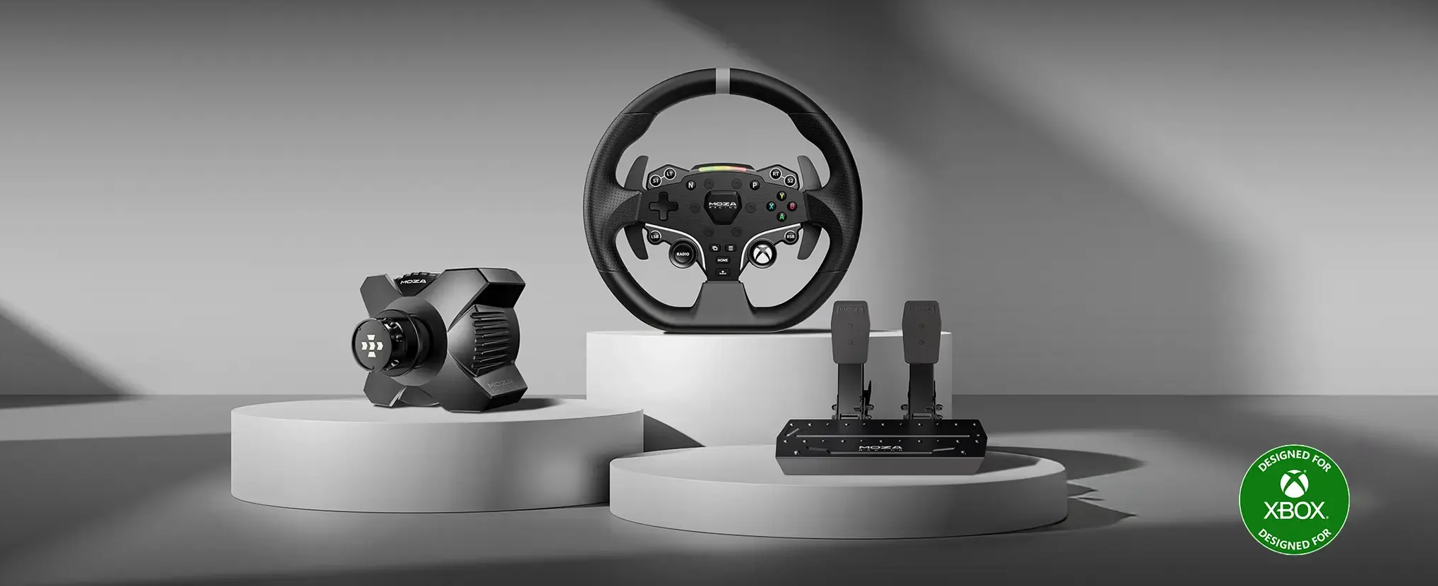 MOZA RACING R3 Racing Wheel and Pedals Black for Xbox & PC