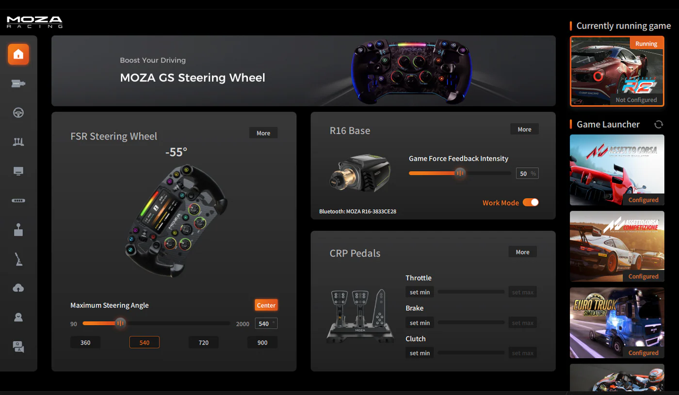 MOZA R16 V2 Direct Drive Wheel Base