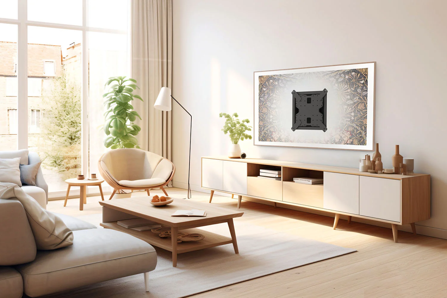Kanto R400 Recessed In-wall Full Motion Articulating TV Mount