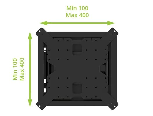 Kanto R400 Recessed In-wall Full Motion Articulating TV Mount