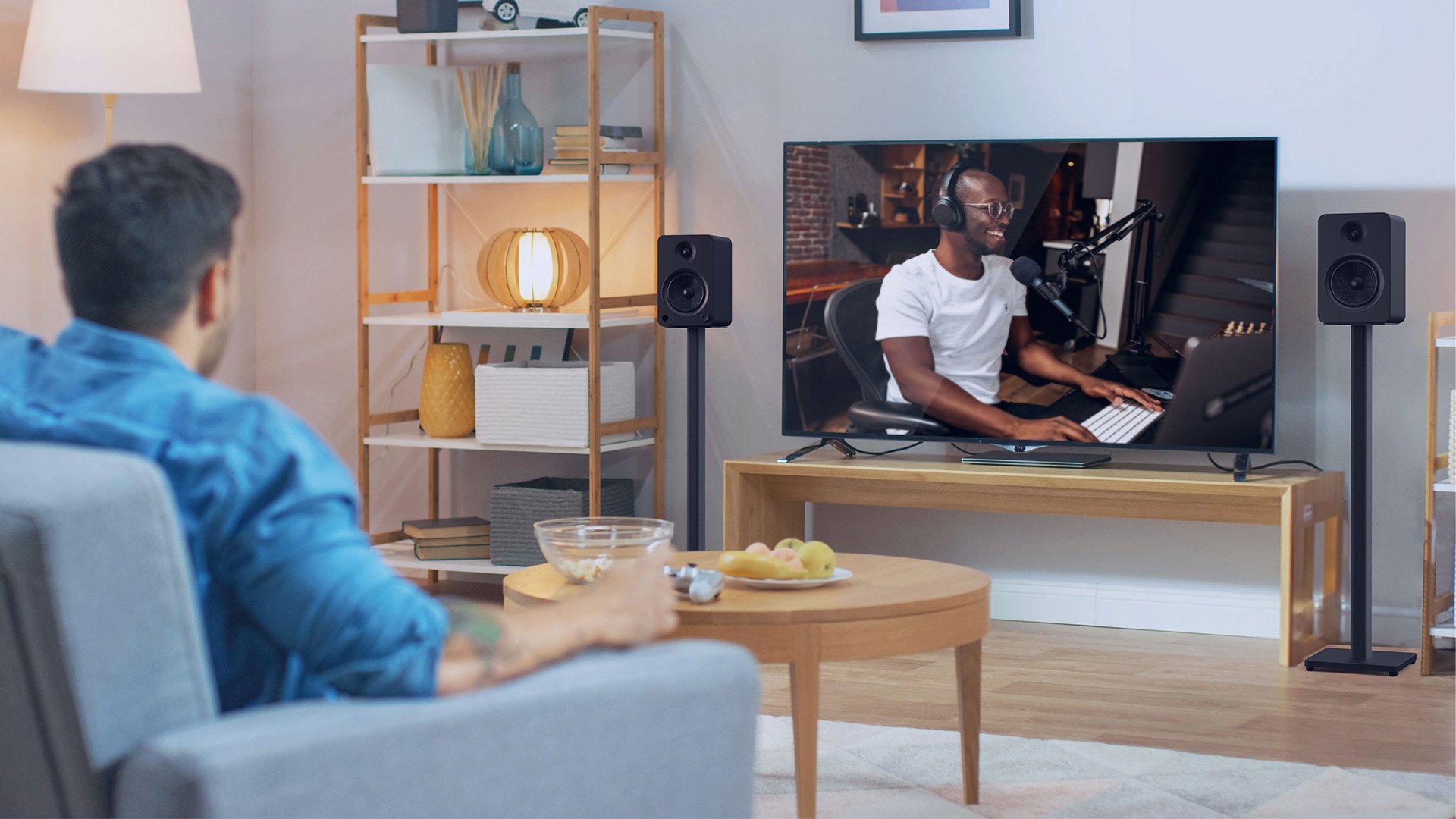 Kanto ST28 Affordable Universal Floor Speaker Stands for Bookshelf Speakers