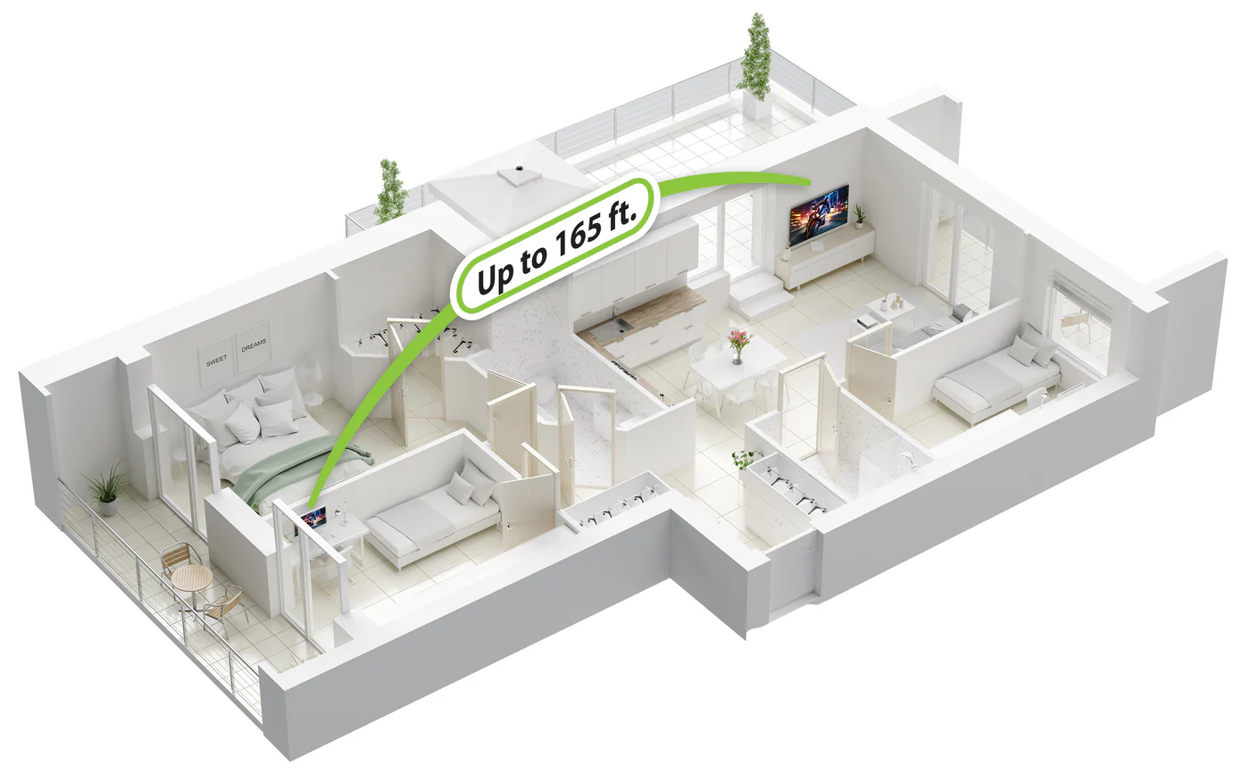 IOGEAR Wireless 4K HDMI Video Extension Kit with Keyboard and Mouse Control 