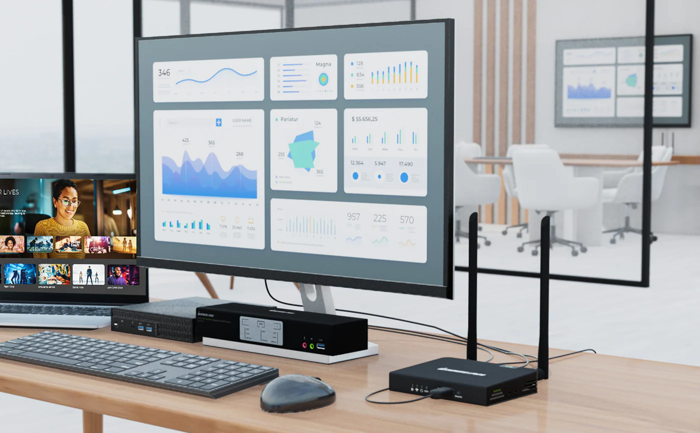 IOGEAR Wireless 4K HDMI Video Extension Kit with Keyboard and Mouse Control 