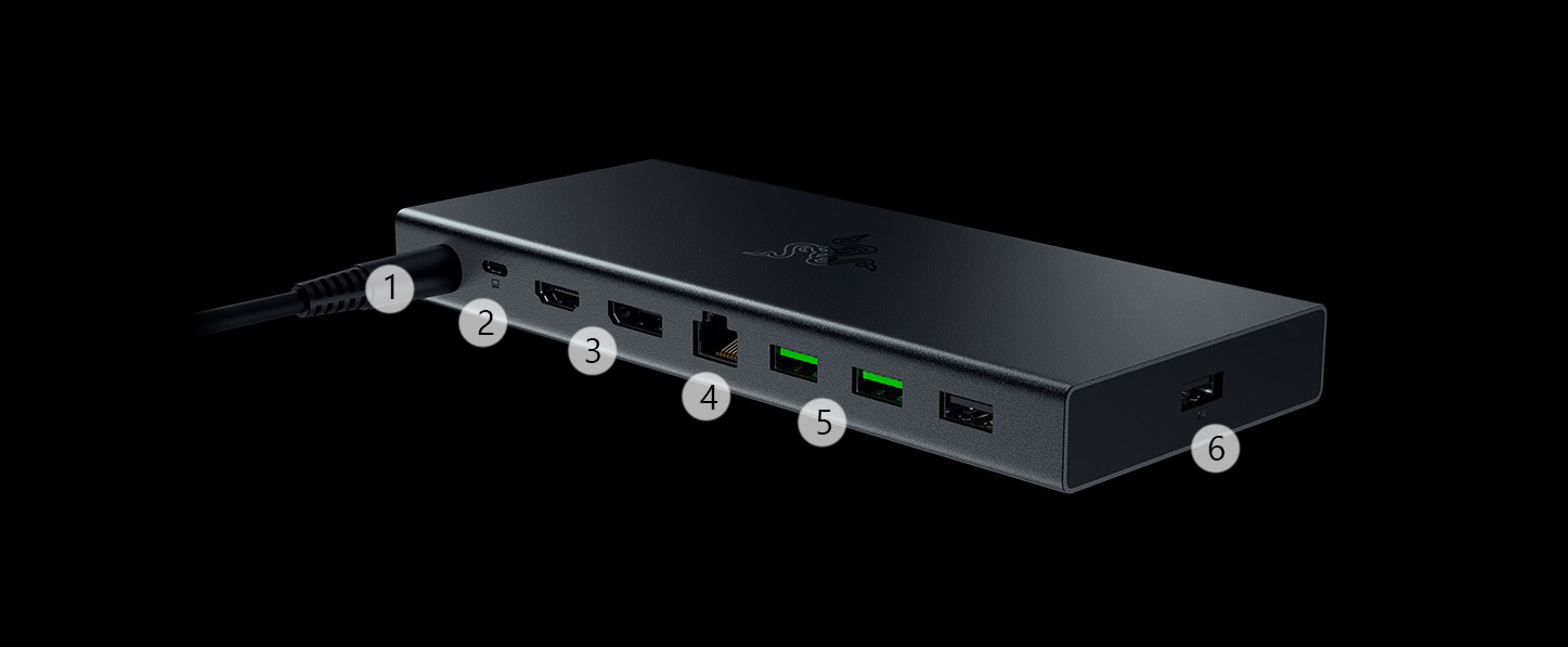 Razer USB 4 Dock 14 Ports Charging Station