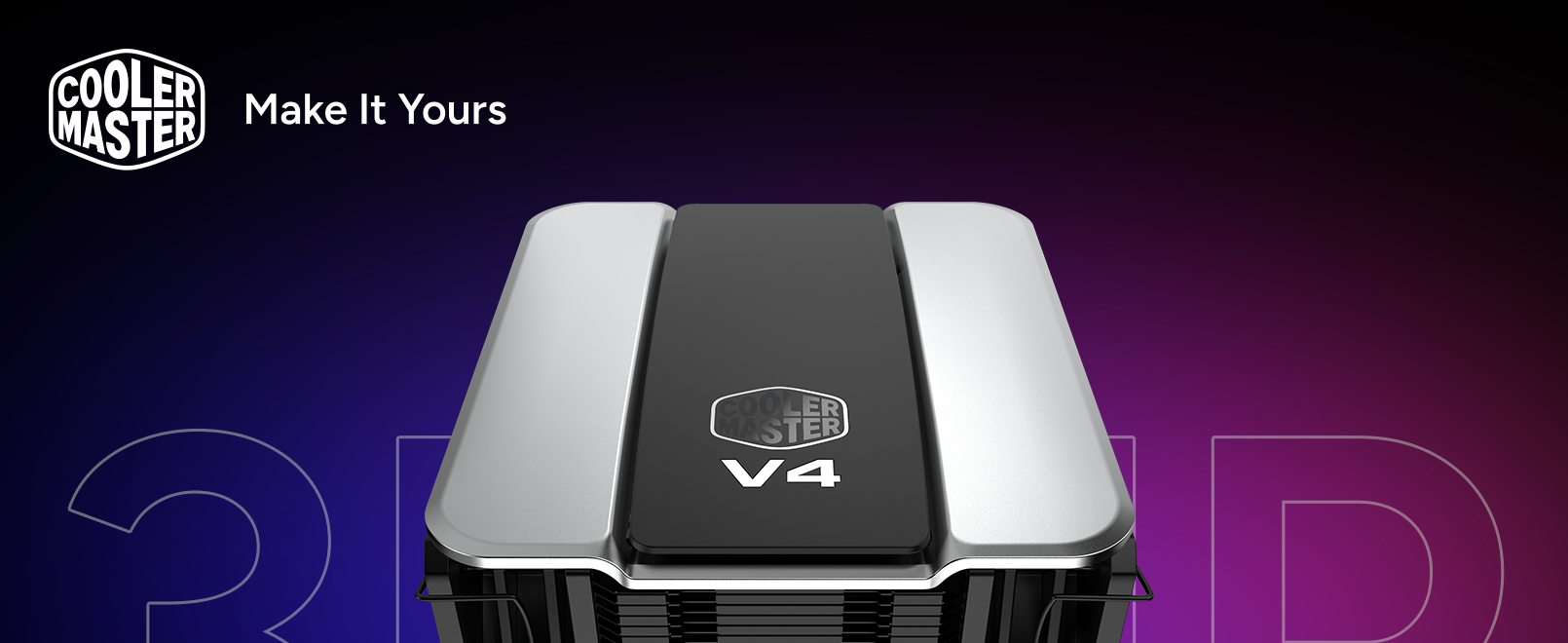 Cooler Master V4 Alpha 3DHP Black CPU Air Cooler