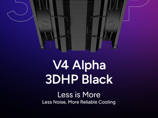 Cooler Master V4 Alpha 3DHP Black CPU Air Cooler