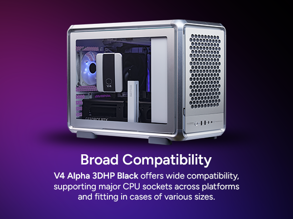 Cooler Master V4 Alpha 3DHP Black CPU Air Cooler