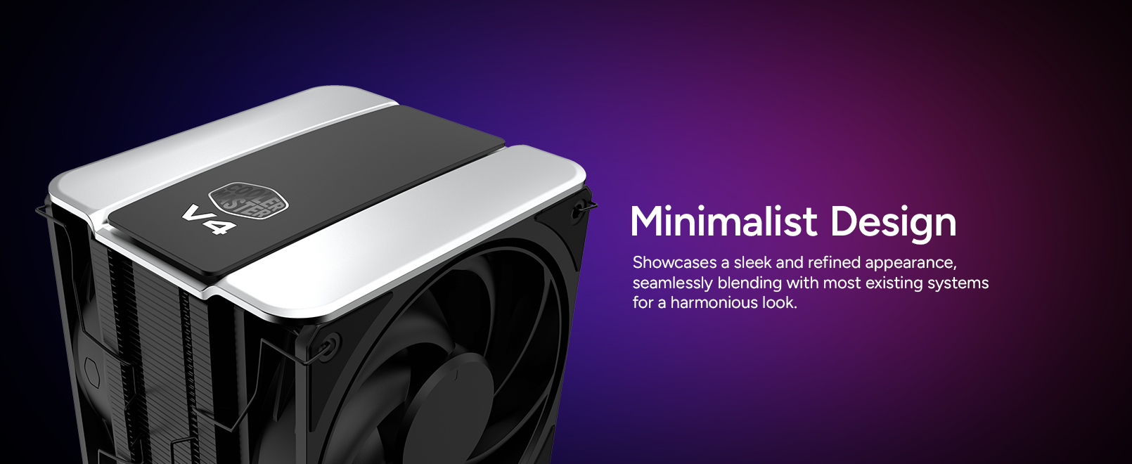 Cooler Master V4 Alpha 3DHP Black CPU Air Cooler