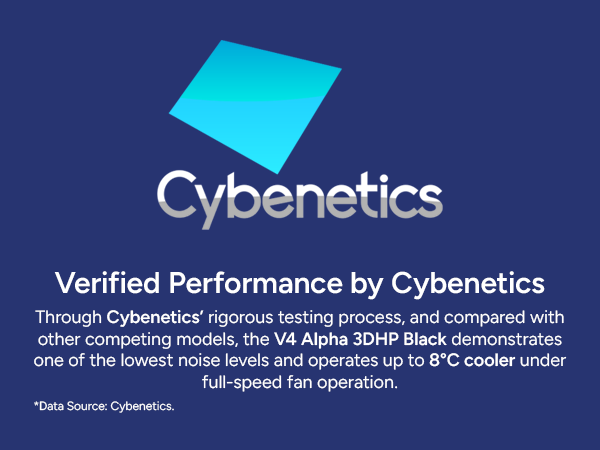 Cooler Master V4 Alpha 3DHP Black CPU Air Cooler