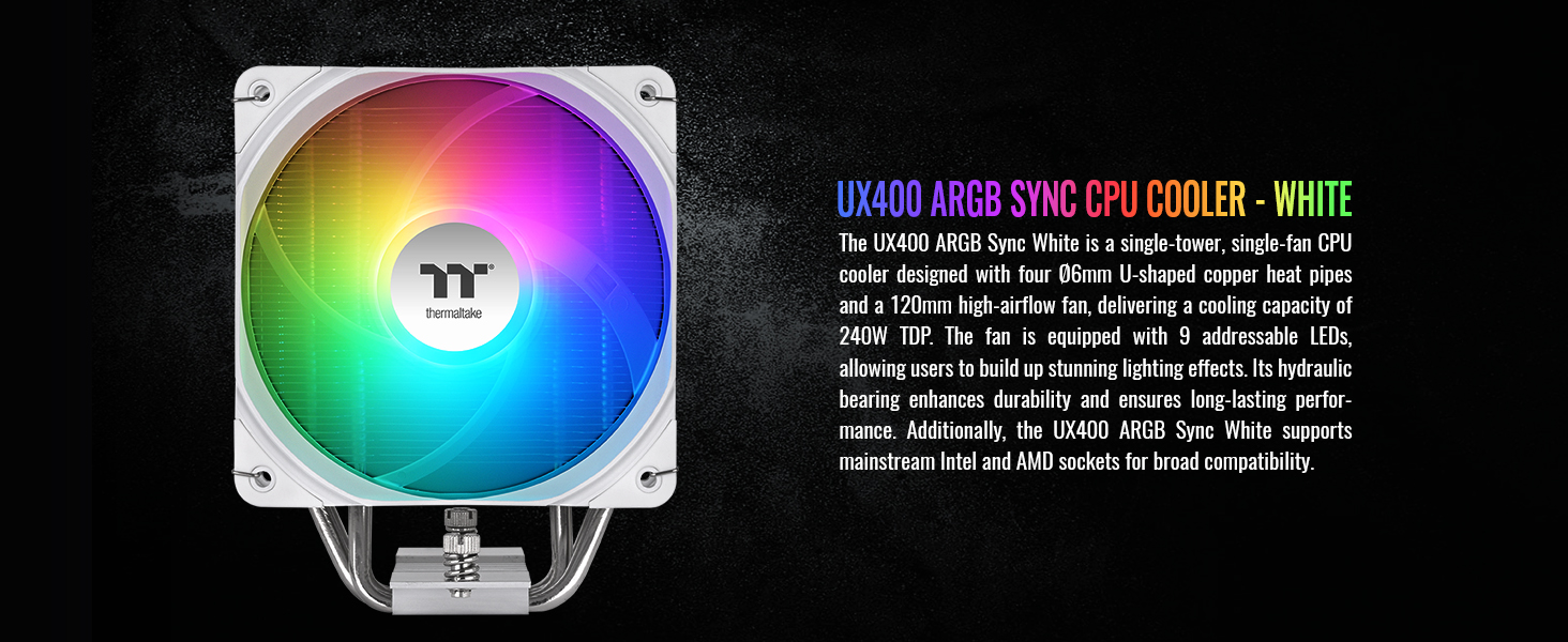 Thermaltake UX400 ARGB White Sync CPU Cooler