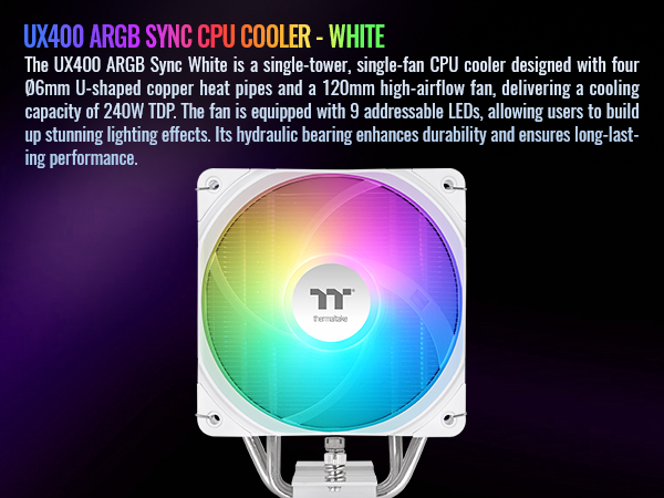 Thermaltake UX400 ARGB White Sync CPU Cooler