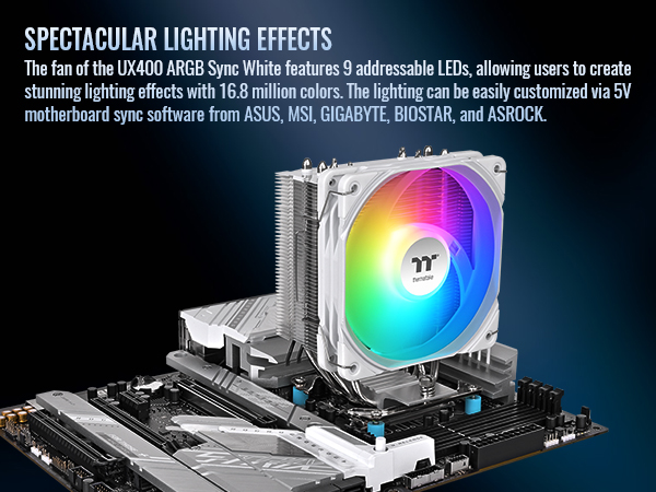 Thermaltake UX400 ARGB White Sync CPU Cooler