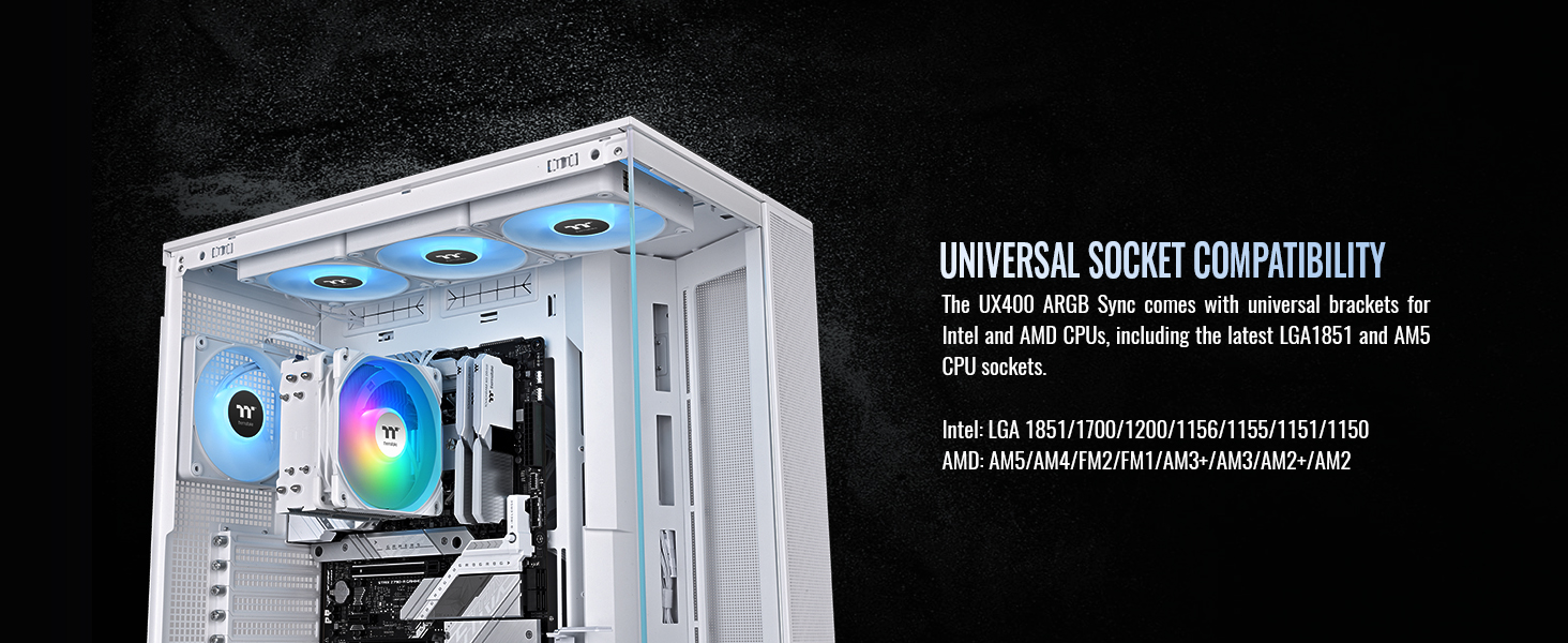 Thermaltake UX400 ARGB White Sync CPU Cooler
