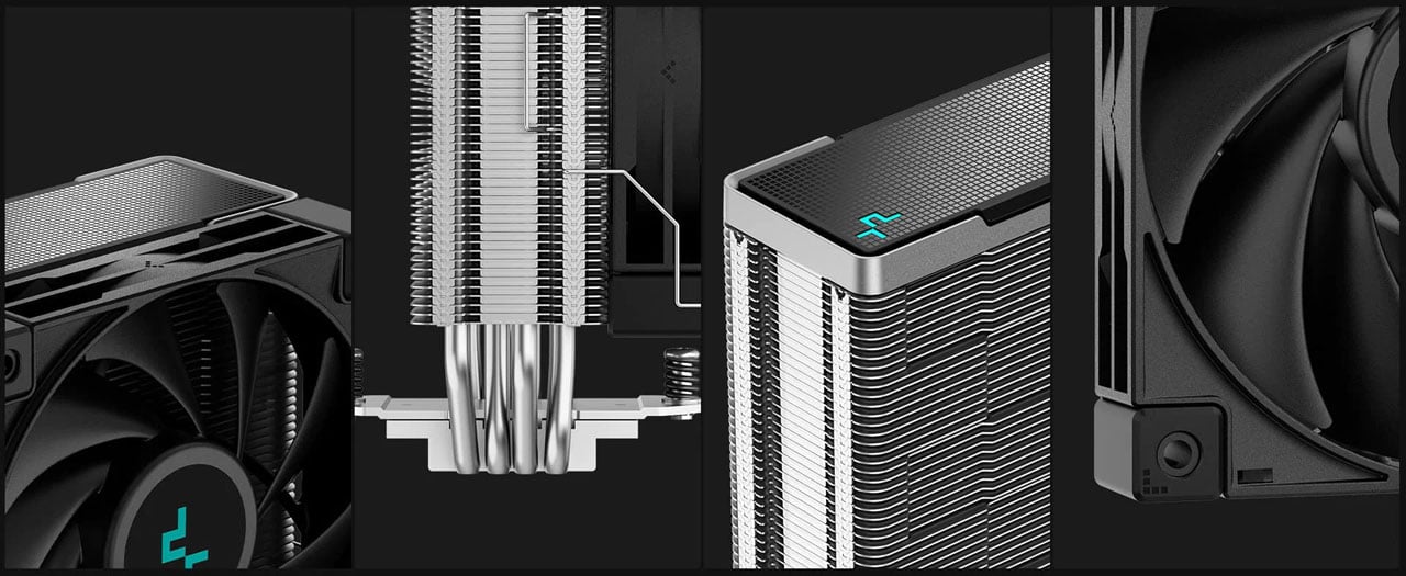 DeepCool AK400/AK400 WH 1850RPM PWM CPU Air Cooler With 12cm Fan 6 Heatpipe  Radiator Chip Cooling for Intel/AMD Enfriador de CPU