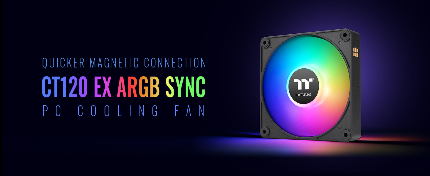 Thermaltake CT120 EX ARGB Sync PC Cooling Fan (3-Fan Pack)