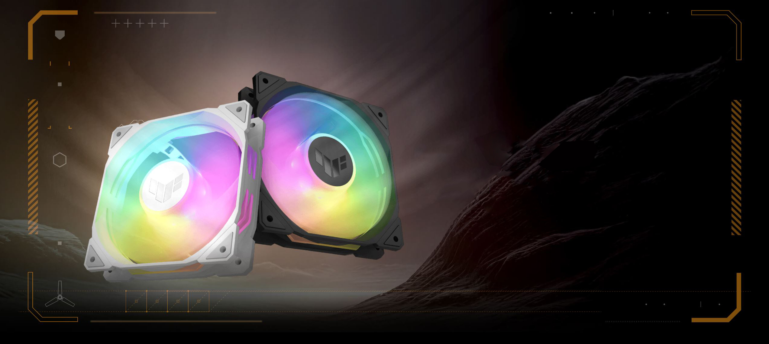 ASUS TUF Gaming TR120 ARGB Reverse Fan - Triple Pack