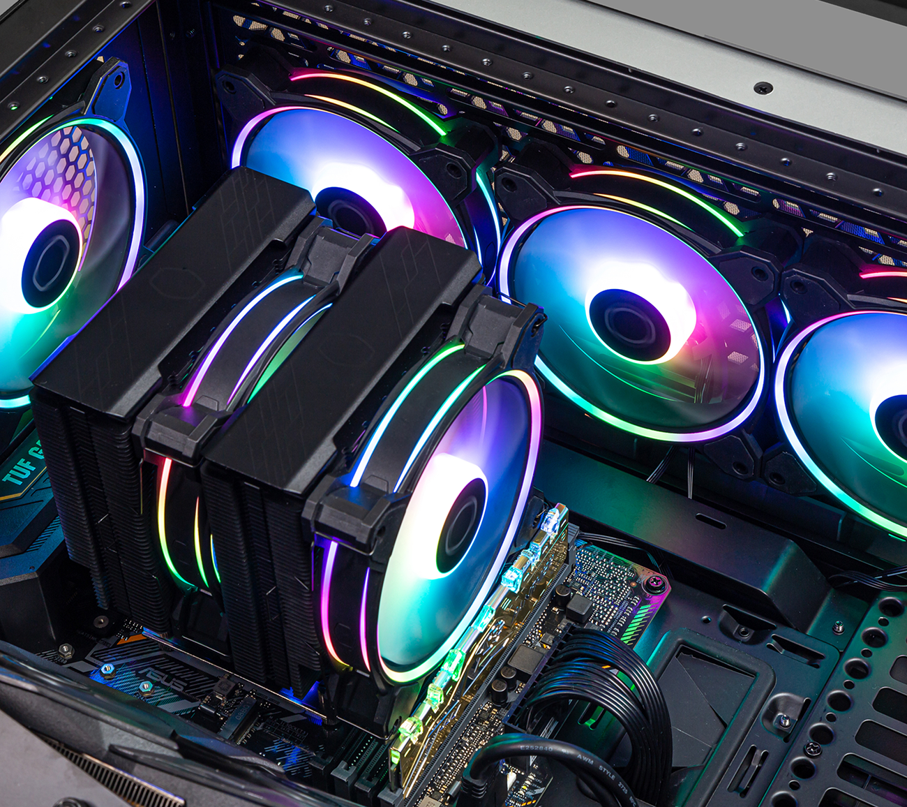Led Loop Cooler Master MasterFan MF140 Halo² PC Case|Liquid Cooler|Air Cooler ...