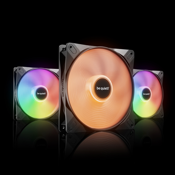 be quiet! LIGHT WINGS LX 140mm PWM high-speed ARGB LED Case Fan - Triple Pack