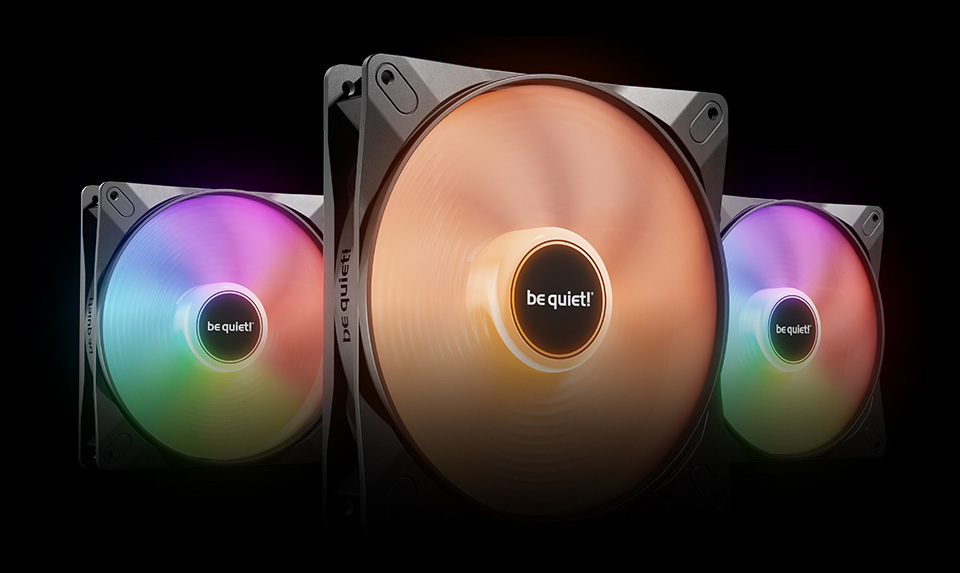 be quiet! LIGHT WINGS LX 140mm PWM high-speed ARGB LED Case Fan - Triple Pack