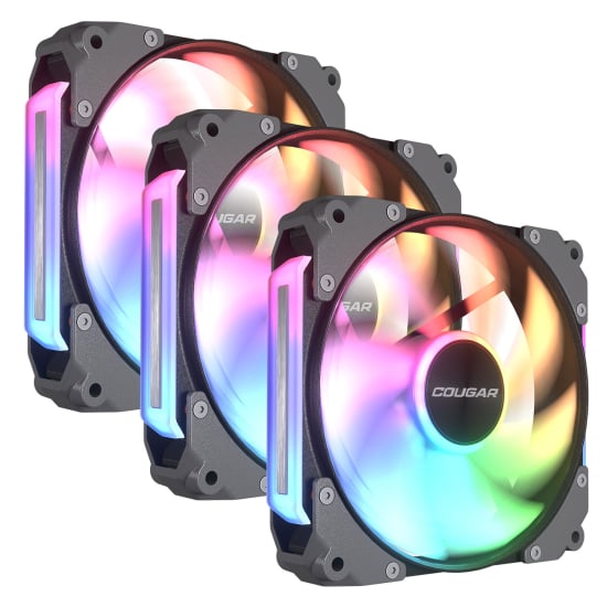 COUGAR Apolar 120 ARGB Modular PC Case Cooling Fan (3-Fan Pack)