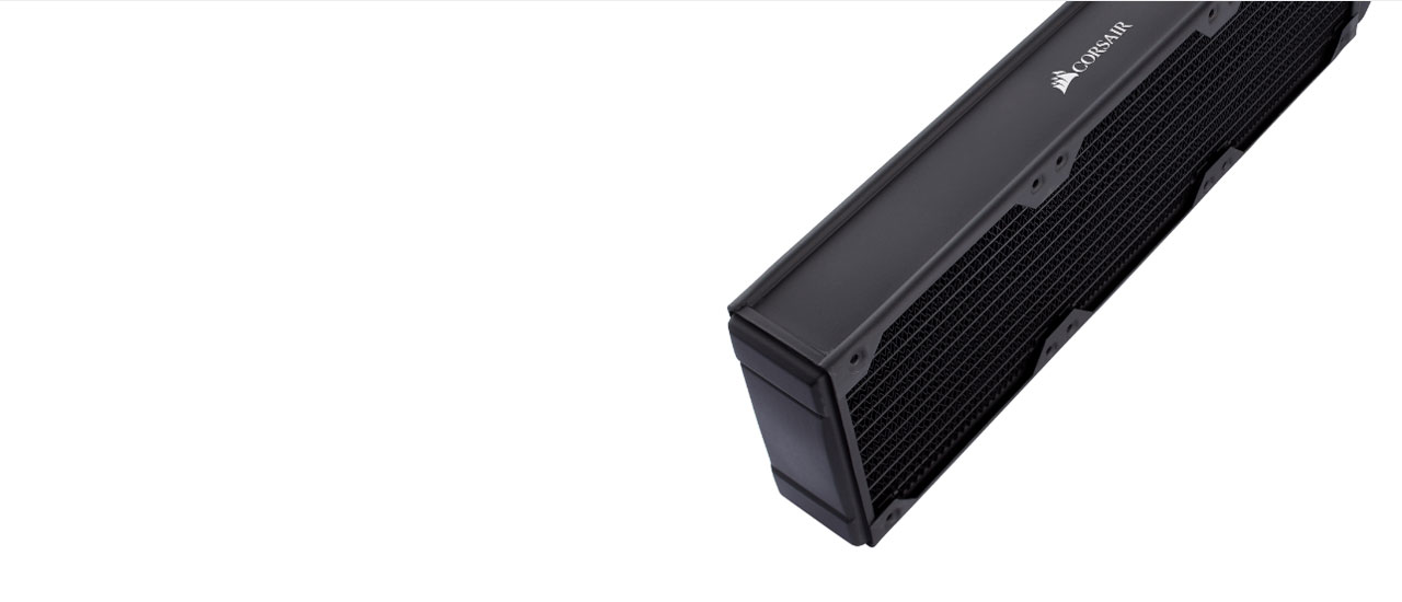 Radiator CORSAIR Hydro X Series XR7 480mm V2 – 55mm Di Spessore, Base In Rame, 4 Ventole 120mm