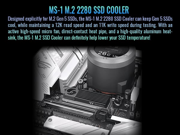 Thermaltake MS-1 M.2 2280 SSD Cooler