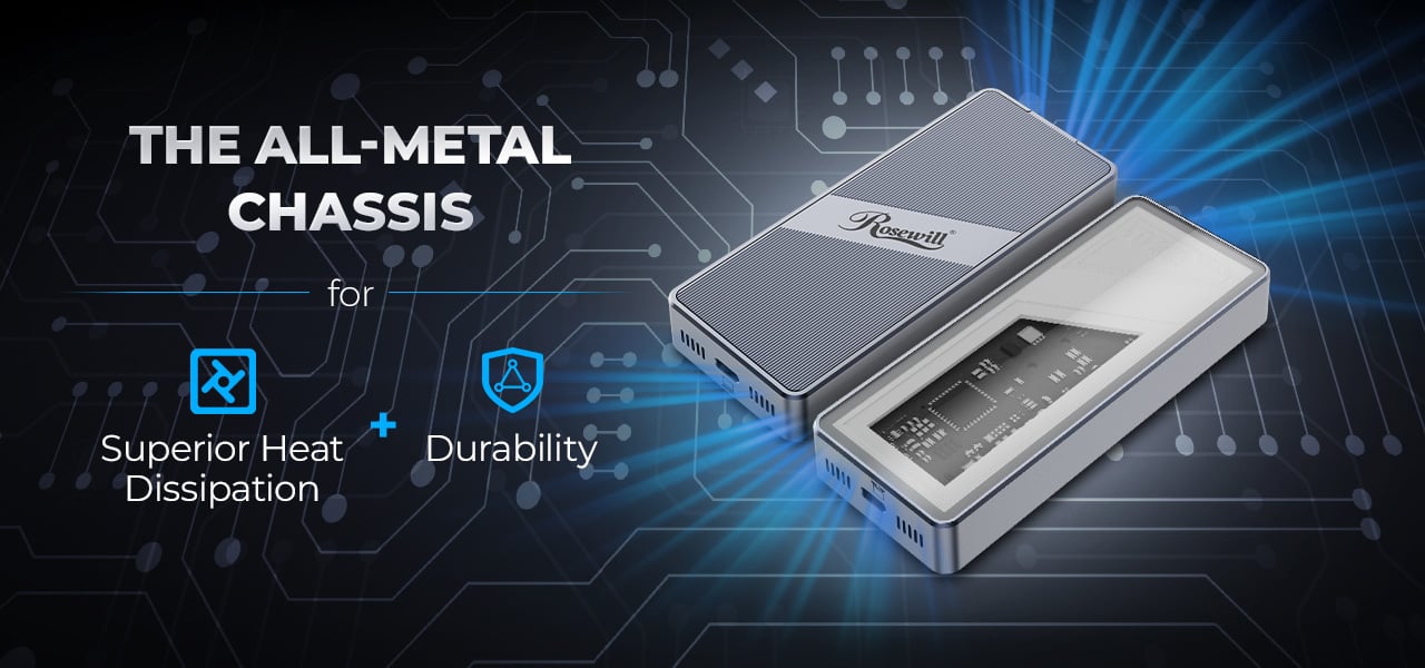 Rosewill 40Gbps USB4 Thunderbolt External SSD Enclosure