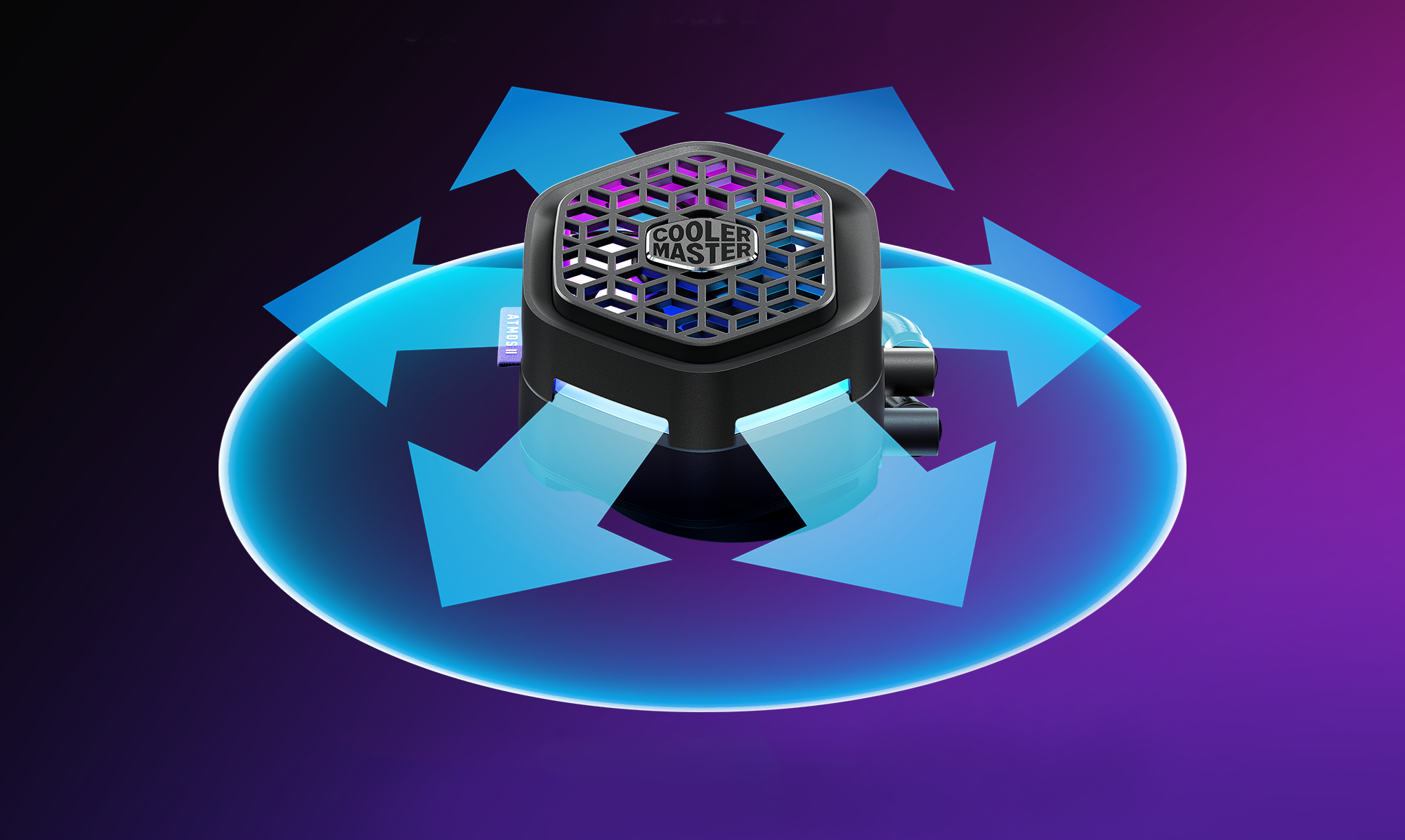 Cooler Master Atmos II 360 VRM Fan FreeForm 2.0 AIO CPU Liquid Cooler