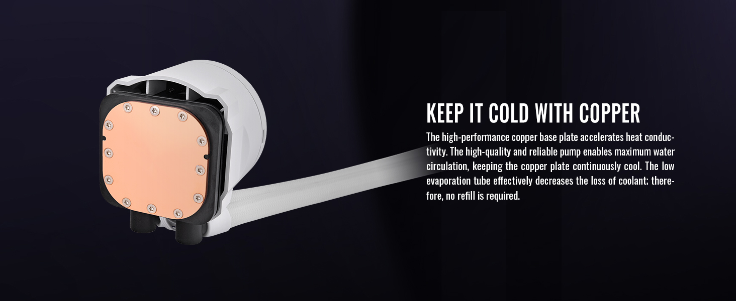 Thermaltake TH280 V2 Ultra ARGB Snow CL-W406-PL14SW-A Liquid Cooler