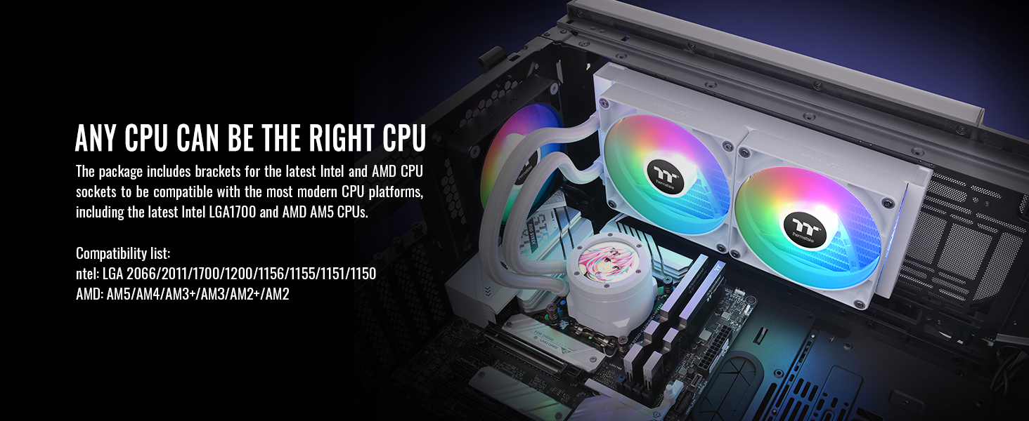 Thermaltake TH280 V2 Ultra ARGB Snow CL-W406-PL14SW-A Liquid Cooler