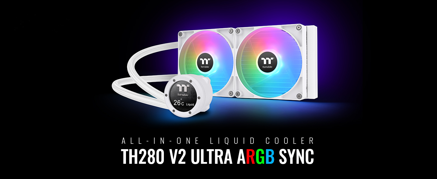 Thermaltake TH280 V2 Ultra ARGB Snow CL-W406-PL14SW-A Liquid Cooler