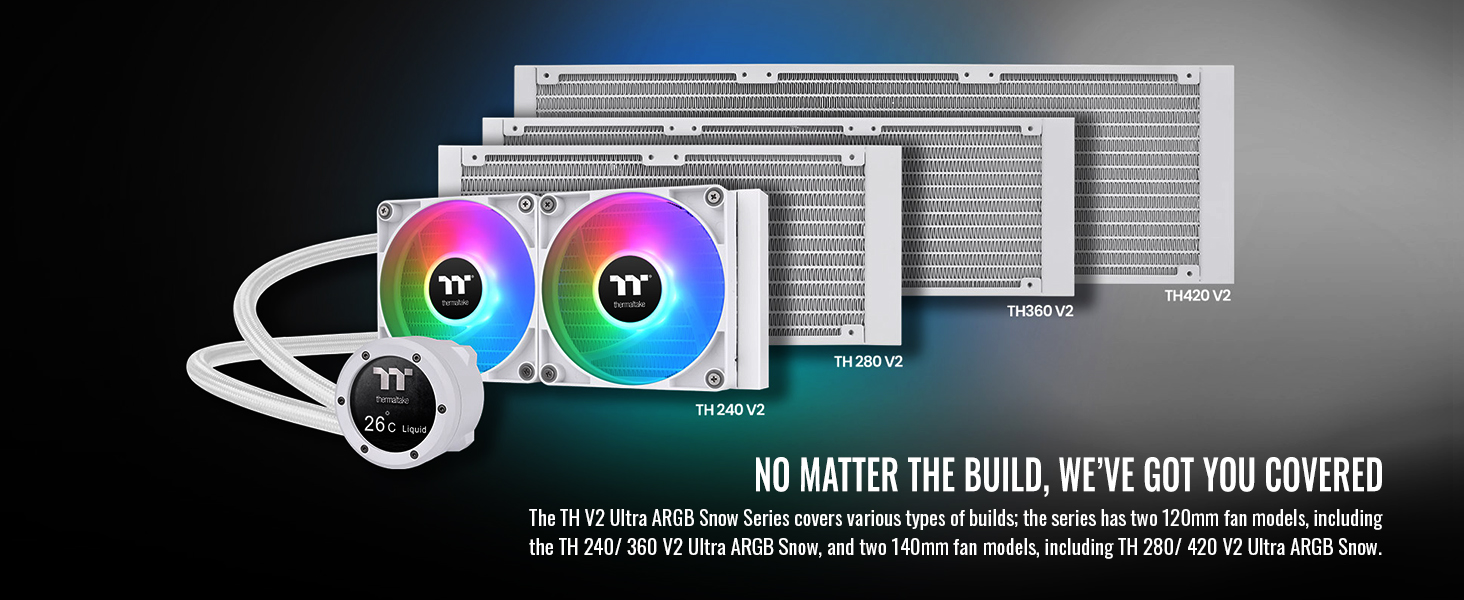 Thermaltake TH280 V2 Ultra ARGB Snow CL-W406-PL14SW-A Liquid Cooler