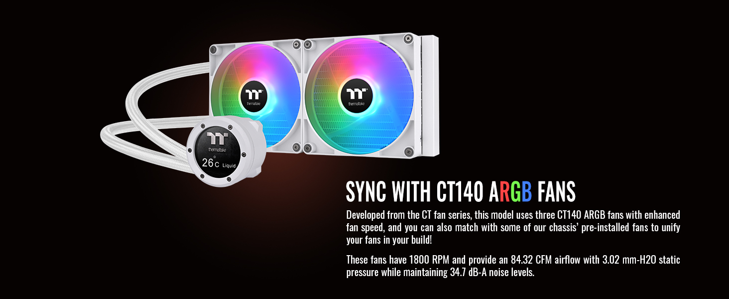 Thermaltake TH280 V2 Ultra ARGB Snow CL-W406-PL14SW-A Liquid Cooler