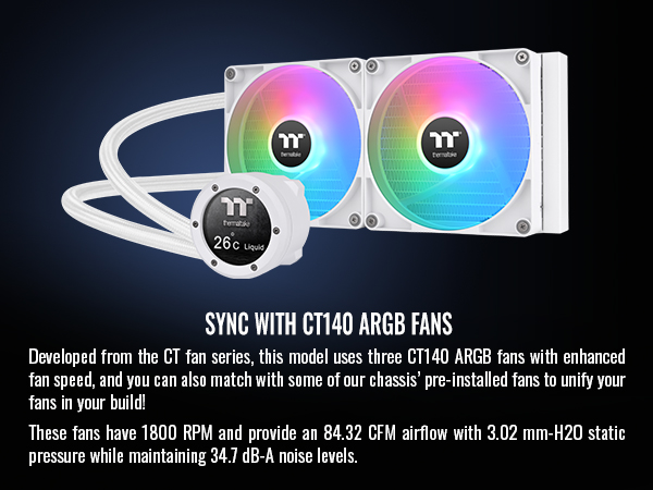 Thermaltake TH280 V2 Ultra ARGB Snow CL-W406-PL14SW-A Liquid Cooler
