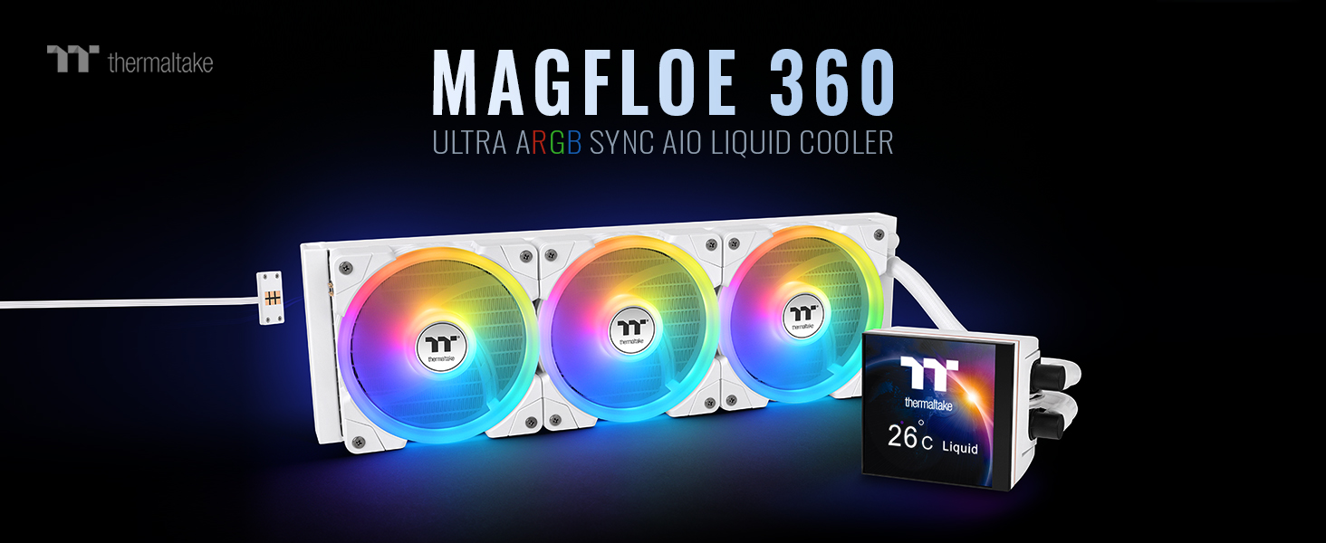 Thermaltake MAGFloe 360 Ultra Snow ARGB Sync AIO Liquid Cooler