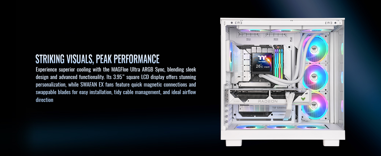 Thermaltake MAGFloe 360 Ultra Snow ARGB Sync AIO Liquid Cooler