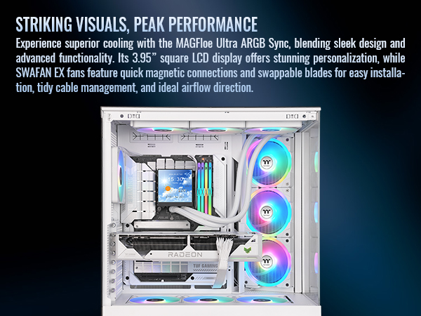 Thermaltake MAGFloe 360 Ultra Snow ARGB Sync AIO Liquid Cooler