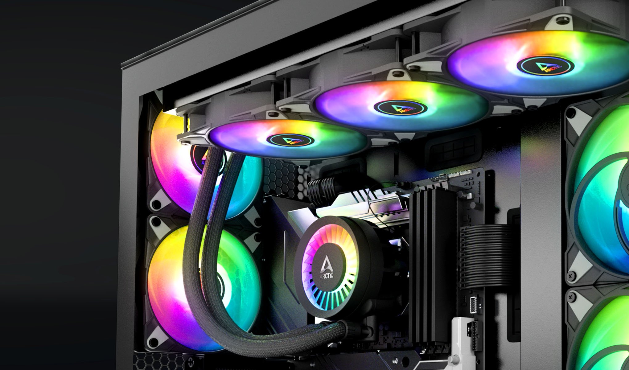 ARCTIC COOLING Liquid Freezer III 420 A-RGB (Black) All-in-One CPU Water Cooler