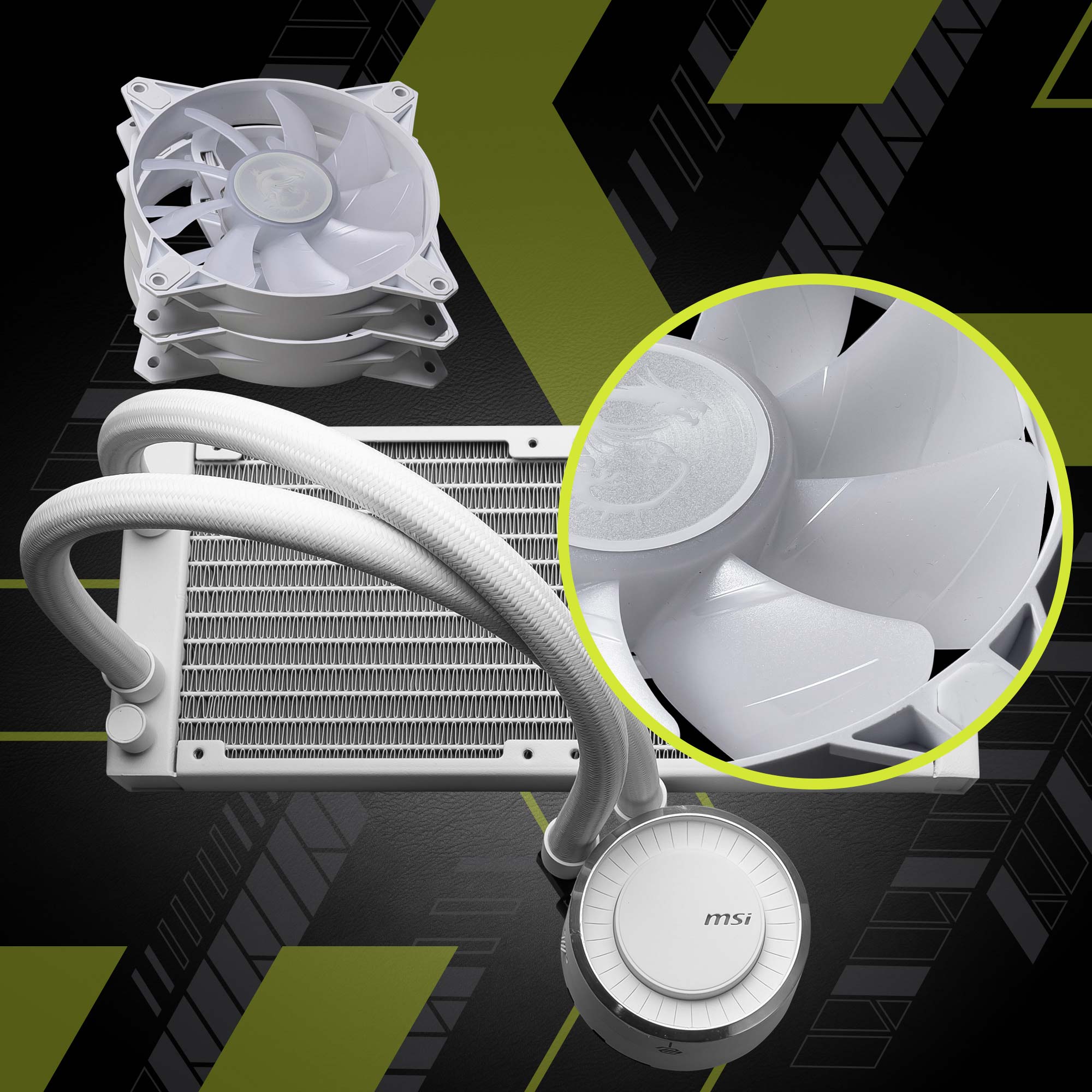 MSI MAG CORELIQUID E240 WHITE CPU Liquid Cooler