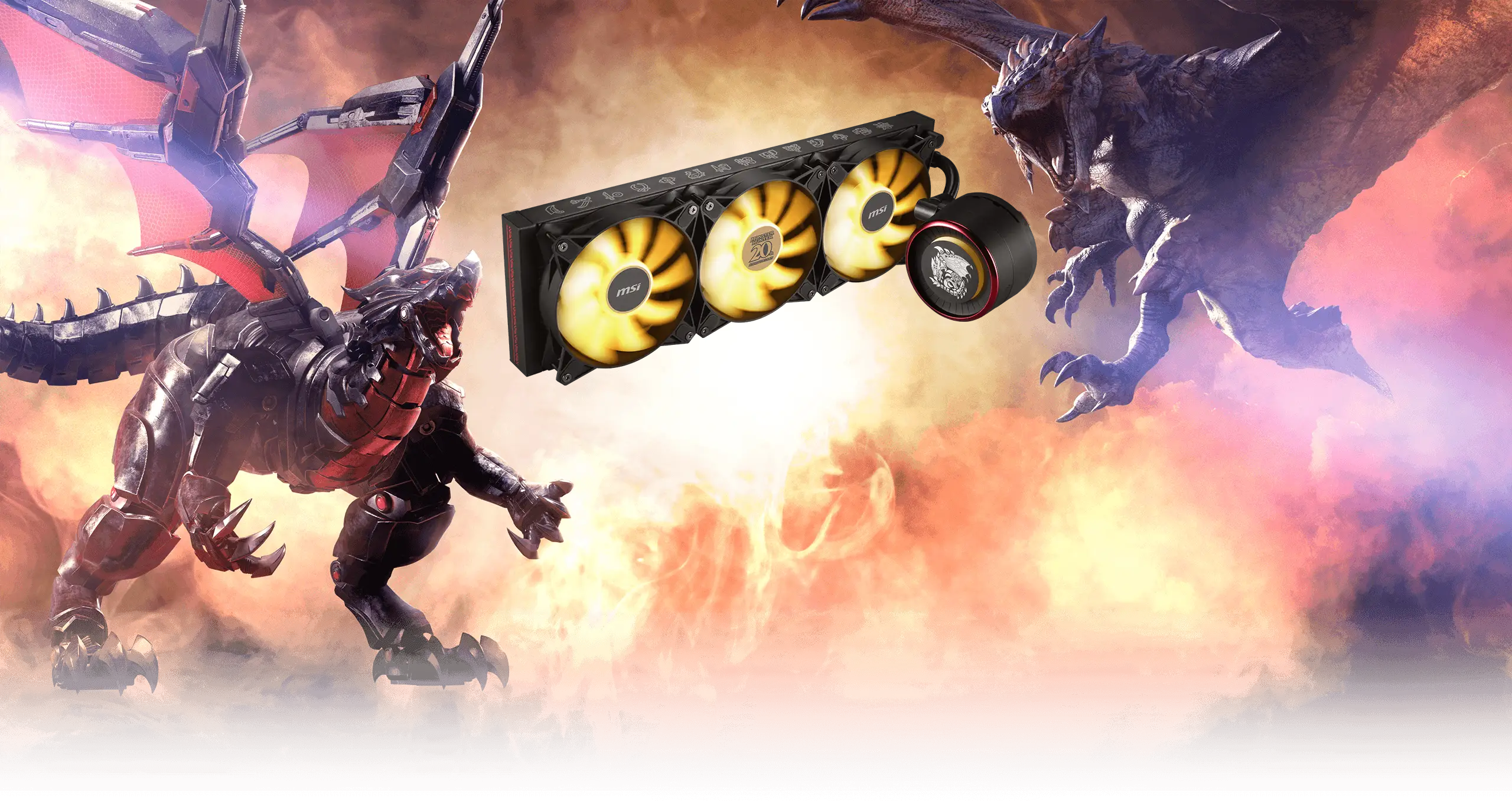 MSI MAG CORELIQUID E360 MONSTER HUNTER EDITION Liquid CPU Cooler