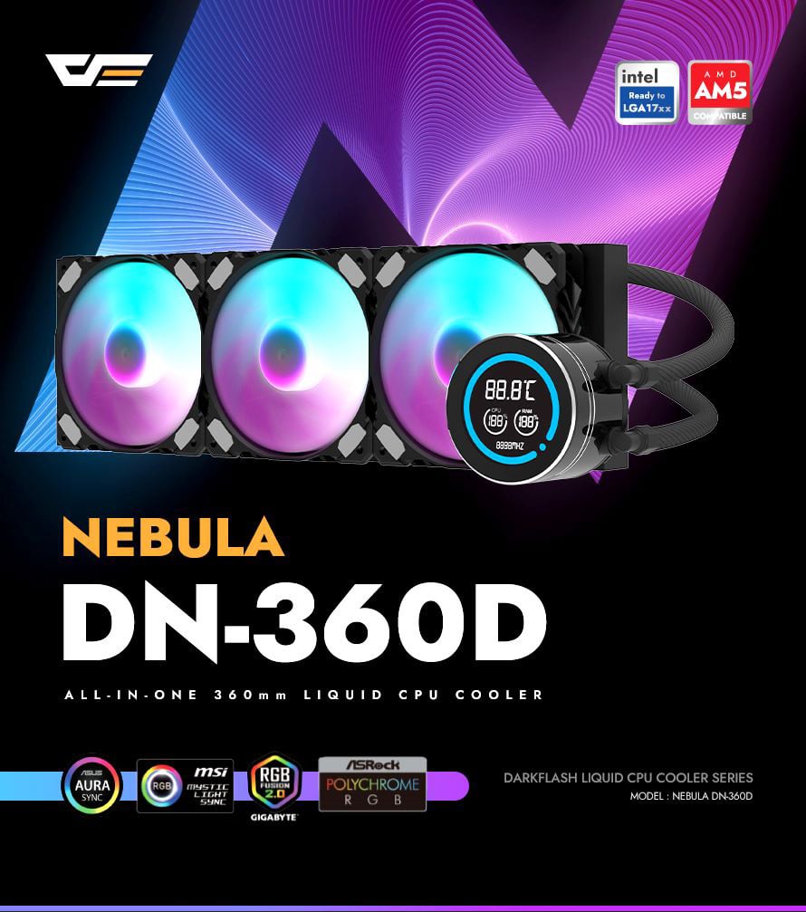 NEBULA DN360D All-in-One 360mm Liquid CPU Cooler