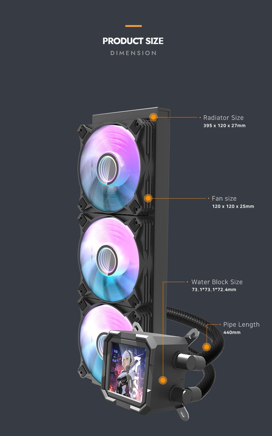 darkFlash DV360S All-in-One 360mm Liquid CPU Cooler