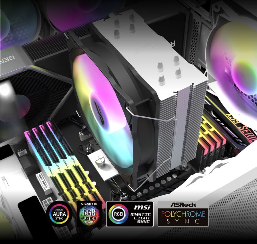 darkFlash Storm Z4 ARGB 120mm CPU Cooler