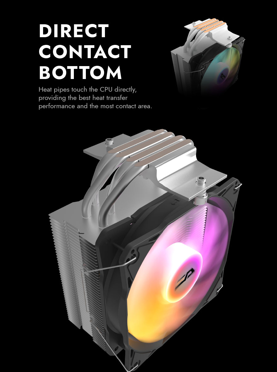 darkFlash Storm Z4 ARGB 120mm CPU Cooler