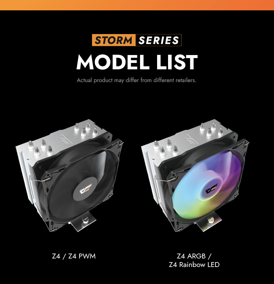 darkFlash Storm Z4 ARGB 120mm CPU Cooler