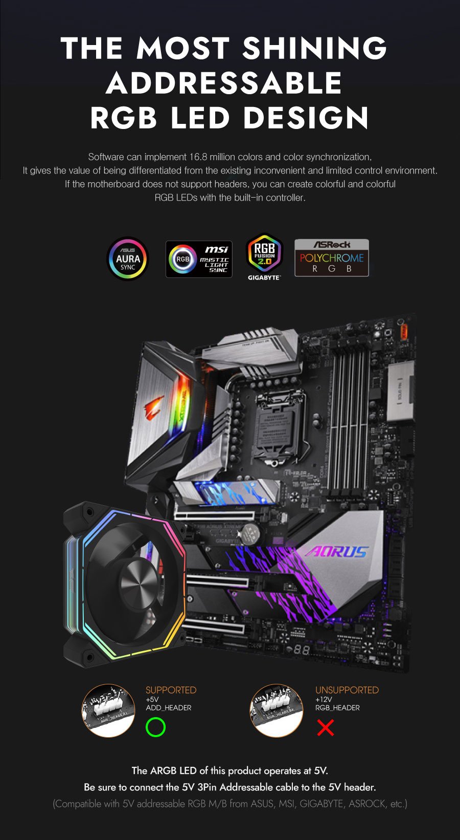 darkFlash 3 in 1 pack INF34 A-RGB Fan