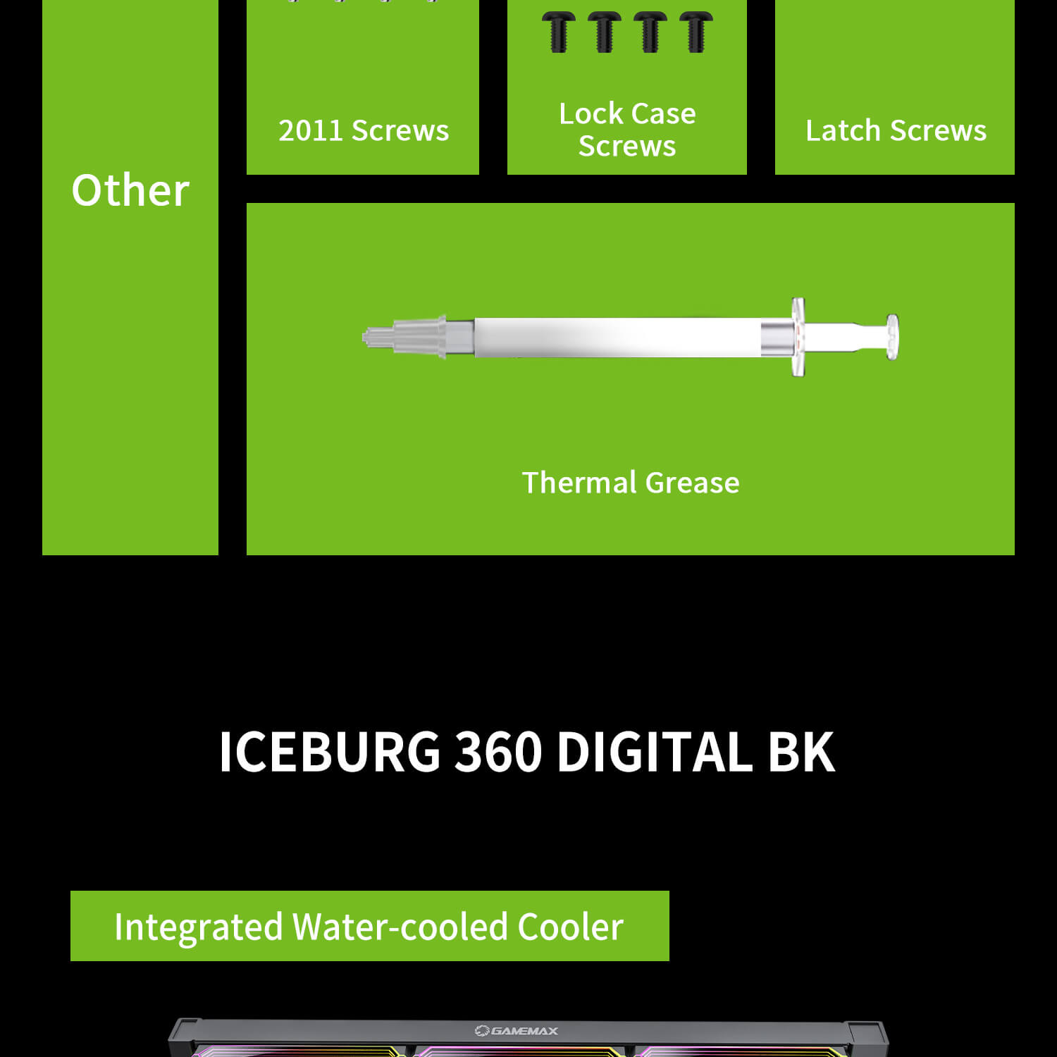 GAMEMAX IceBurg 360 Digital BK AIO Water Cooler